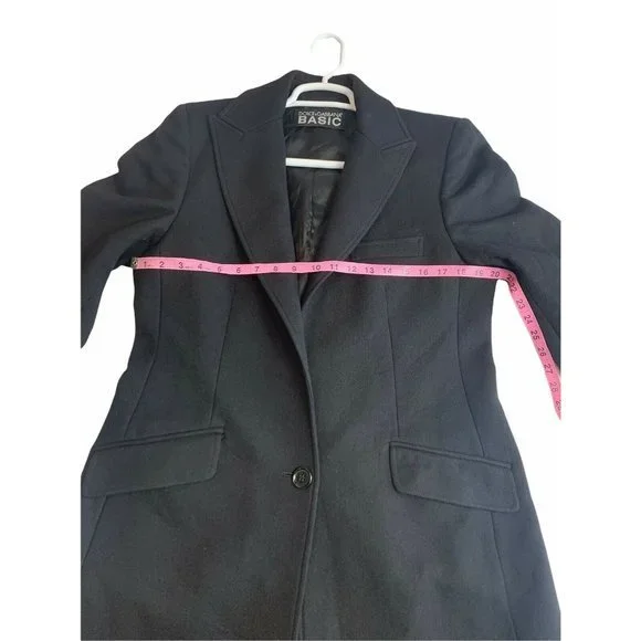 Dolce & Gabbana Basic 46 Virgin Wool Single Breasted Trench Coat Made In Italy - Picture 3 of 11